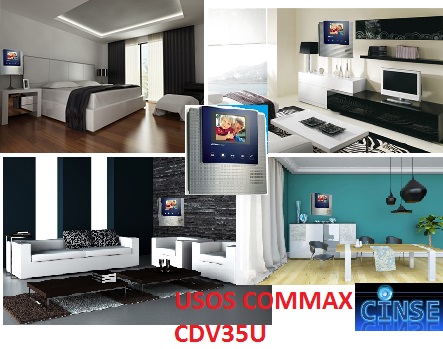 CDV35U Videoportero Commax CINSE www.cinse.com.mx USOS VIDEOPORTERO COMMAX CDV35U funsión