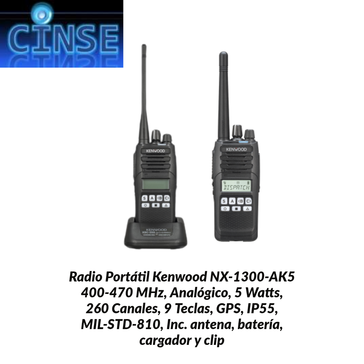 Radio Portátil NX-1300-AK5 - RADIOCOMUNICACIÓN