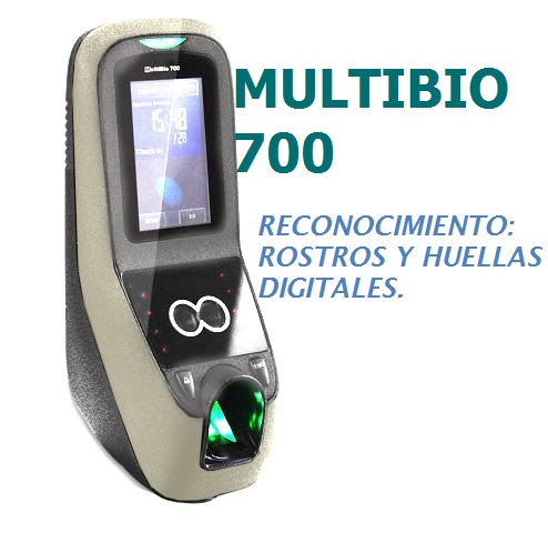 Checador Biométrico Facial y Digital Multibio 700 Con Software de Administración. www.cinse.com.mx Control Biométrico, Reconocimiento de Rostros y Huellas, con software de Administración para control de asistencias.